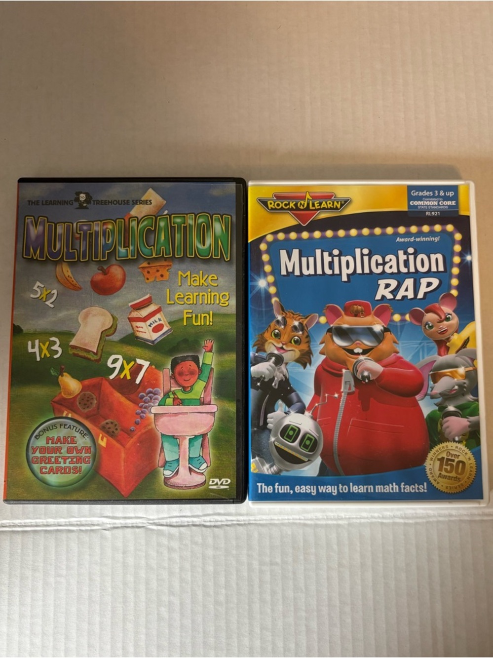 Rock N Learn Multiplication Rap & Multiplication Make Learning Fun DVD Bundle